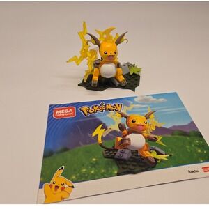 Mega Construx Pokemon Raichu Figure Building Toy Set GDW30 Complete